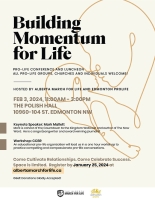 Building Momentum for Life - Pro-Life Conference & Luncheon